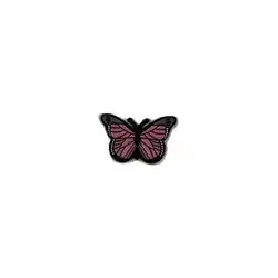 Butterfly Pink metal sticker