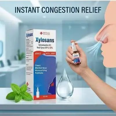 Xylosans Xylometazoline HCl Nasal Spray (Adult) – 10 ml