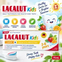 LACALUT Kids Toothpaste – 75 mL, 2–6 Years