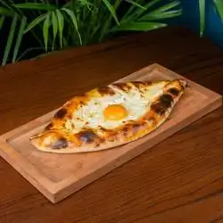 Khachapuri With Cheese And Eggs