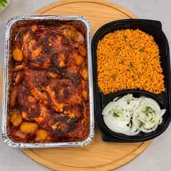 Half Chicken And Red Rice