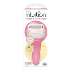 Intuition Lemon Berry Breeze Razors for Women 1 Razor +1 Travel Cap _ Schick