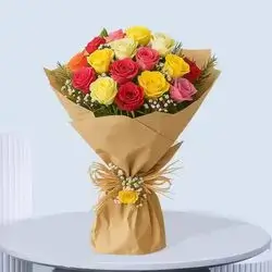 Imported Natural Flower Bouquet – 27 Flowers