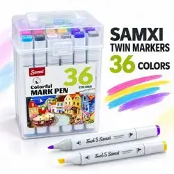Samxi Twin Markers – 36 Colors