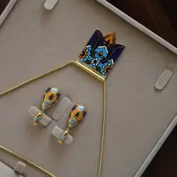 sunset (necklace/earrings)
