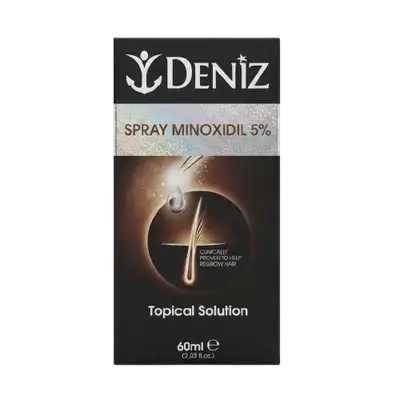 Minoxidil 5% Spray Topical Solution 60ml _ DENIZ