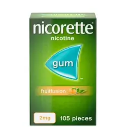 Nicorette Fruitfusion 2mg Gum - 1 sheet