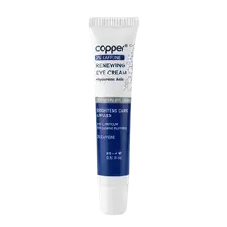 Renewing Eye Cream Caffeine 2% + Hyaluronic Acid Brightens Dark Circles 20ml _ Copper