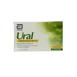 Ural urinary tract health lemon flavour sugar free effervescent فوار کلیە