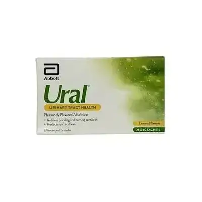 Ural urinary tract health lemon flavour sugar free effervescent فوار کلیە