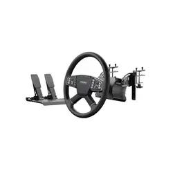 MOZA Racing Truck Simulator Bundle — R5 Base + TSW Truck Steering Wheel + SR-P Lite Pedals + RS071 Desk Clamps