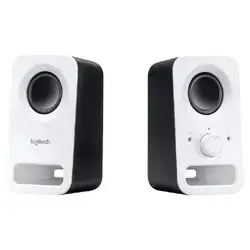 Logitech Z150 2.0 Wired Multimedia Speakers – 6W Peak – White