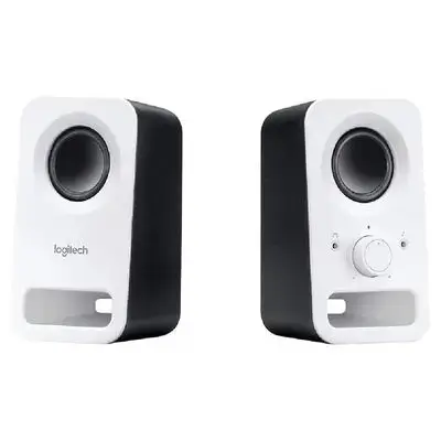 Logitech Z150 2.0 Wired Multimedia Speakers – 6W Peak – White