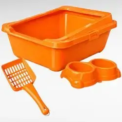 Open Litterbox & Bowl 48cm