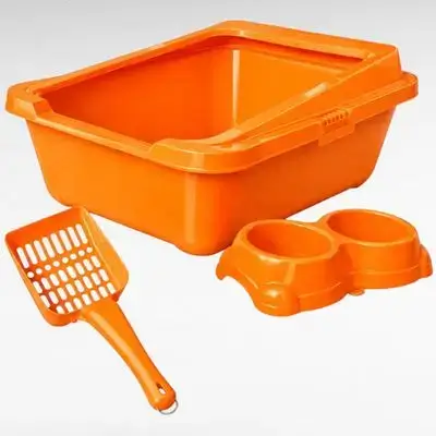 Open Litterbox & Bowl 48cm