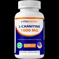 Vitamatic L-Carnitine Fumarate 1000 mg - 120 caps L Carnitine