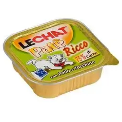 LeChat Adult Paté Ricco with Chicken and Turkey 100g