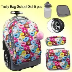 Trolley Bag School Set 5pcs