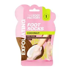 The Foot Factory Exfoliating Coconut Foot Socks