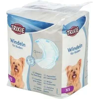 Disposable Diapers for Male Dogs in Size XS