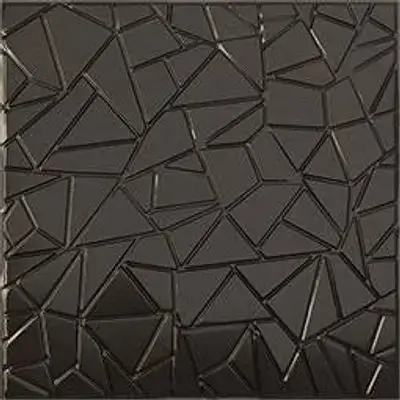 3D Wall Panels Matt Black D103