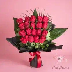Bouquet Flowers- Red