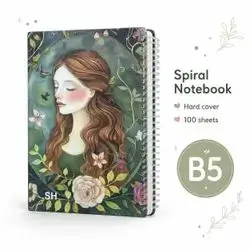 Hardcover Spiral Notebook – B5 | 100 Sheets