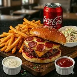 Set pizza burger