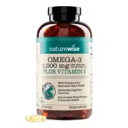 Natures Wise Omga 3 1000 + Vitamin E 60 Softgels