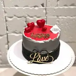 Red Heart Cake