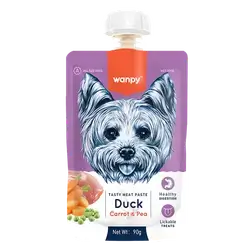 WANPY Tasty Meat Paste: Duck + Carrot & Pea For Dog 90G