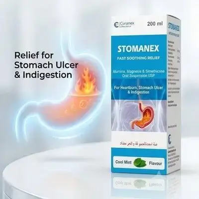 STOMANEX Oral Suspension Cool Mint Flavour (200 ml)