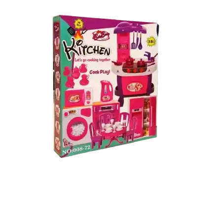 Kitchen Let’s Go — Cooking Together 70 pcs (8-in-1 Pretend Kitchen Set)