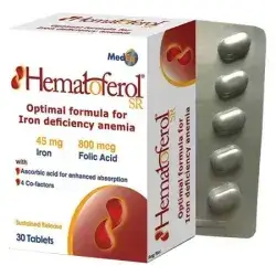 Hematoferol SR-Iron45+Folic acid 800mcg 30 tablet