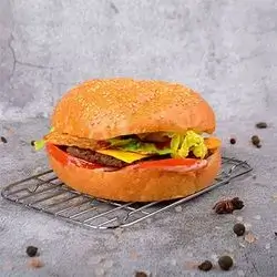 Beef Burger With Eggs And Cheese