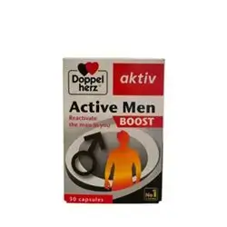 Active Men Boost (Reactivate the man in you) 30 Capsules_Doppel herz aktiv