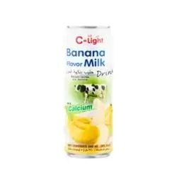 C Light Drink With Milk and Banana