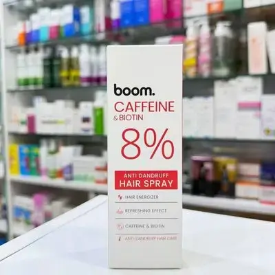 boom. caffeine (anti dandruff) hair spray