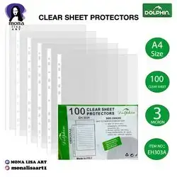 Clear Sheet Protector-DOLPHIN