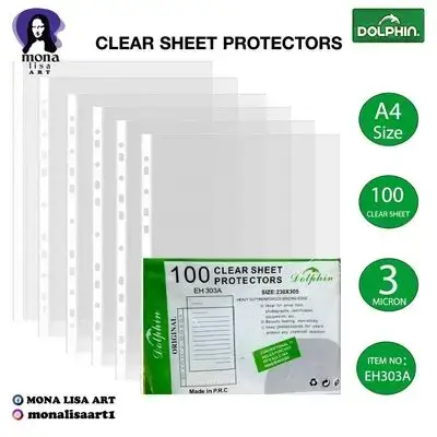 Clear Sheet Protector-DOLPHIN