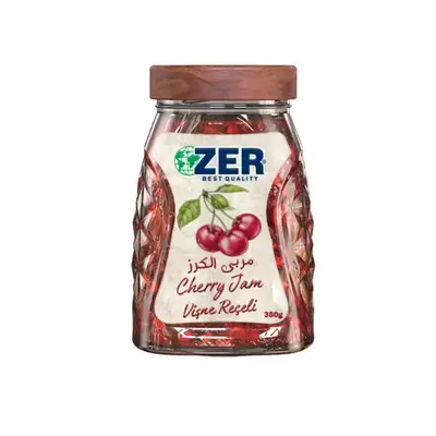 Zer Cherry Jam 380g Glass Jar