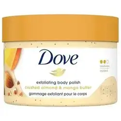 dove - exfoliating body polish (crushed almond & mango butter)