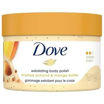 dove - exfoliating body polish (crushed almond & mango butter)