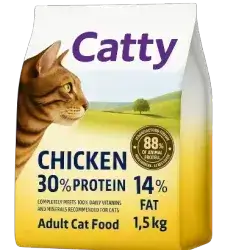 Catty Adult Cat Dry Food Chicken Flavour 1.5kg