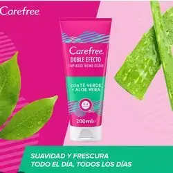 Carefree duo ettect بالشاي الاخضر وزيت الصبار