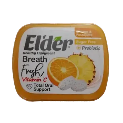 Healthy Enjoyment Breath Sugar-Free ORANGE & PINEAPPLE 15gr _ Elder