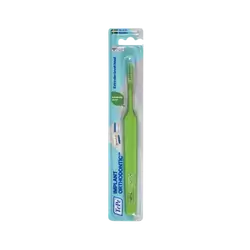 Tepe orthodontic toothbrush for implant cleaning