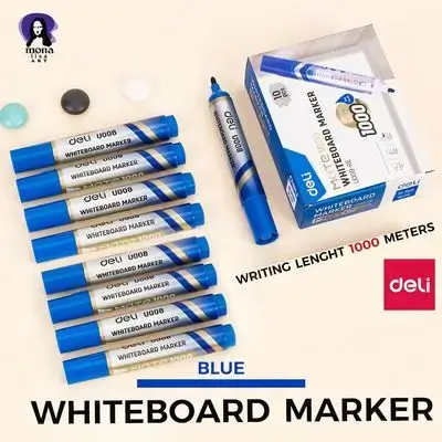 White Board Marker blue 1000m-deli
