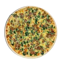 Spinach Beef Pizza