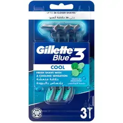 Gillette Blue3 Cool Men's Disposable Razors – 3 Razors